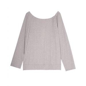 NEW ALWAYS FOR ME women's active open back yoga top - plus in heather gray